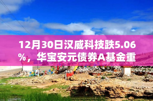 12月30日汉威科技跌5.06%，华宝安元债券A基金重仓该股