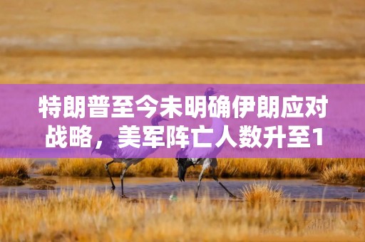特朗普至今未明确伊朗应对战略，美军阵亡人数升至17人