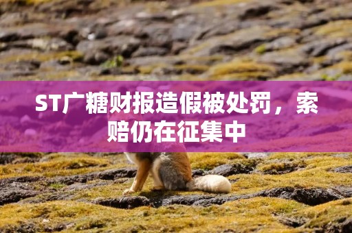 ST广糖财报造假被处罚，索赔仍在征集中
