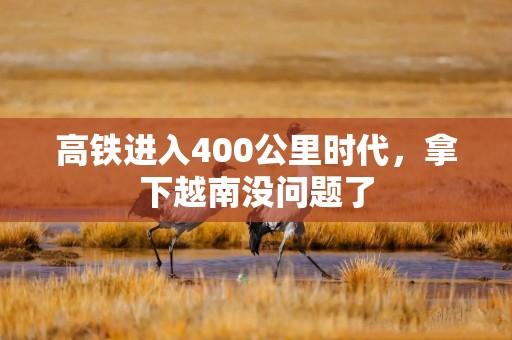 高铁进入400公里时代，拿下越南没问题了