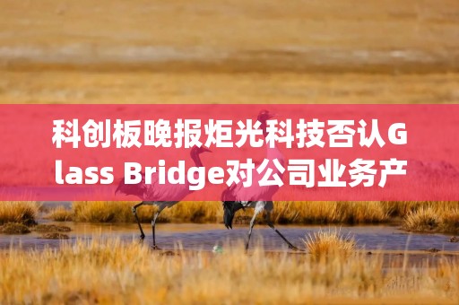 科创板晚报炬光科技否认Glass Bridge对公司业务产生负面影响 金宏气体称高纯二氧化碳产品无海外出口
