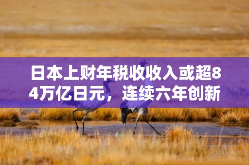 日本上财年税收收入或超84万亿日元，连续六年创新高