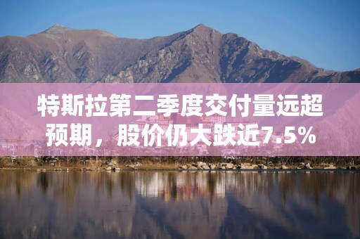特斯拉第二季度交付量远超预期，股价仍大跌近7.5%