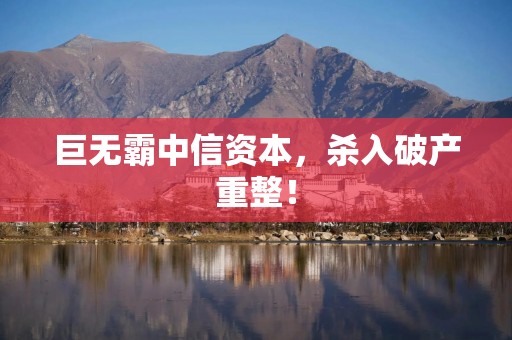 巨无霸中信资本，杀入破产重整！