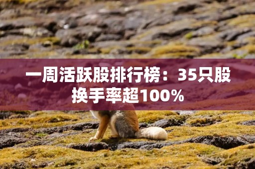 一周活跃股排行榜：35只股换手率超100%