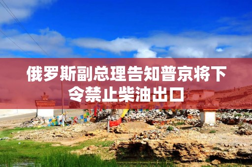 俄罗斯副总理告知普京将下令禁止柴油出口