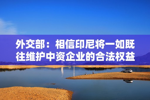 外交部：相信印尼将一如既往维护中资企业的合法权益