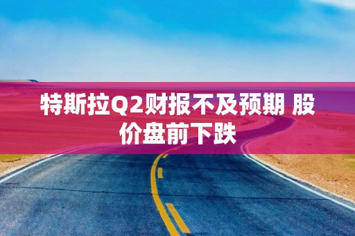 特斯拉Q2财报不及预期 股价盘前下跌