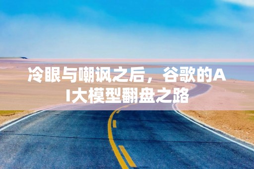 冷眼与嘲讽之后，谷歌的AI大模型翻盘之路