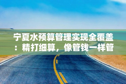 宁夏水预算管理实现全覆盖：精打细算，像管钱一样管水（经济新方位）