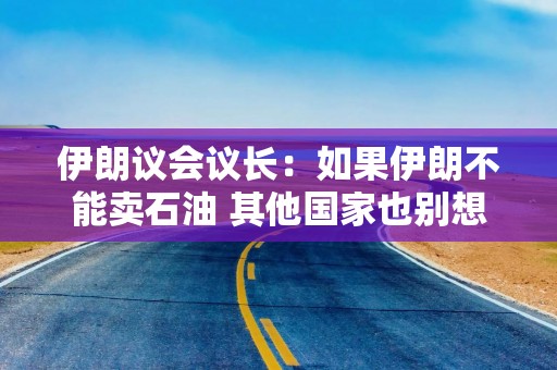伊朗议会议长：如果伊朗不能卖石油 其他国家也别想卖