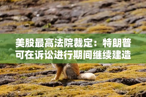 美股最高法院裁定：特朗普可在诉讼进行期间继续建造白宫宴会厅