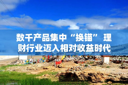 数千产品集中“换锚” 理财行业迈入相对收益时代