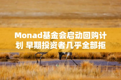 Monad基金会启动回购计划 早期投资者几乎全部拒绝退出