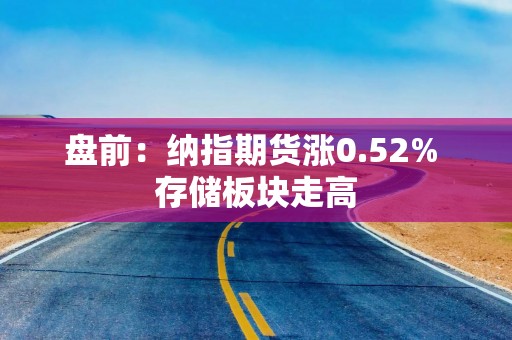 盘前：纳指期货涨0.52% 存储板块走高