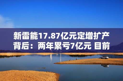新雷能17.87亿元定增扩产背后：两年累亏7亿元 目前产能利用率还未满产
