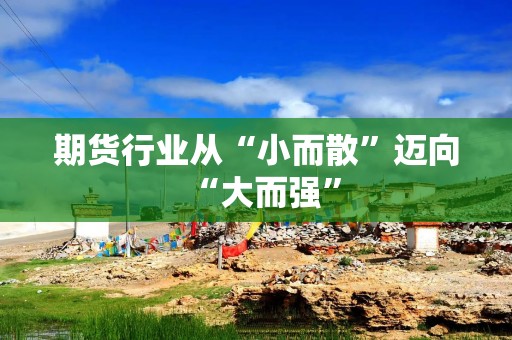 期货行业从“小而散”迈向“大而强”