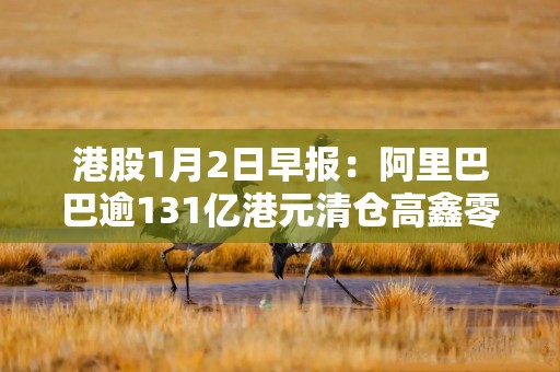 港股1月2日早报：阿里巴巴逾131亿港元清仓高鑫零售 比亚迪2024年新能源车销量增超四成