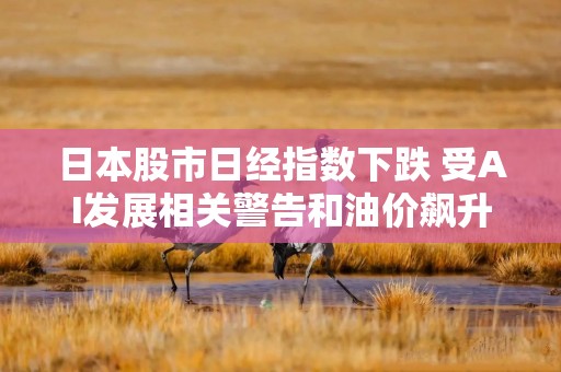 日本股市日经指数下跌 受AI发展相关警告和油价飙升影响