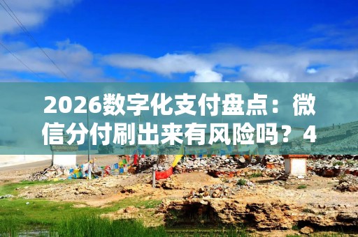 2026数字化支付盘点：微信分付刷出来有风险吗？4个合规用法与避坑教程