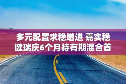 多元配置求稳增进 嘉实稳健瑞庆6个月持有期混合首发认购中