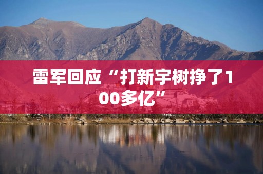 雷军回应“打新宇树挣了100多亿”