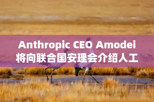 Anthropic CEO Amodei将向联合国安理会介绍人工智能风险