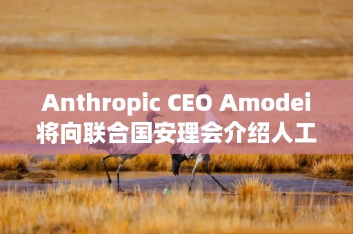 Anthropic CEO Amodei将向联合国安理会介绍人工智能风险