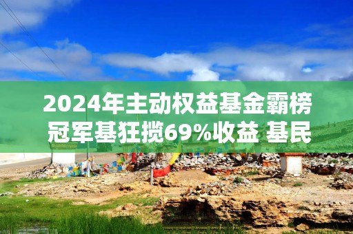2024年主动权益基金霸榜 冠军基狂揽69%收益 基民速看