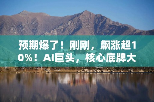 预期爆了！刚刚，飙涨超10%！AI巨头，核心底牌大曝光