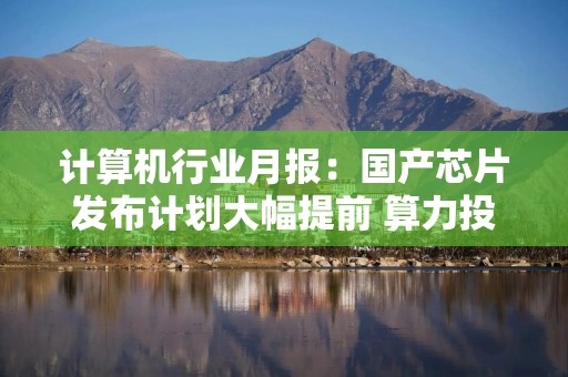 计算机行业月报：国产芯片发布计划大幅提前 算力投入呈现加速趋势