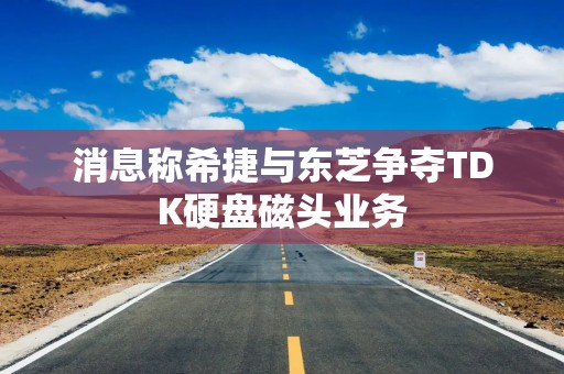 消息称希捷与东芝争夺TDK硬盘磁头业务