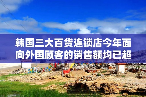 韩国三大百货连锁店今年面向外国顾客的销售额均已超去年全年