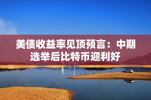 美债收益率见顶预言：中期选举后比特币迎利好