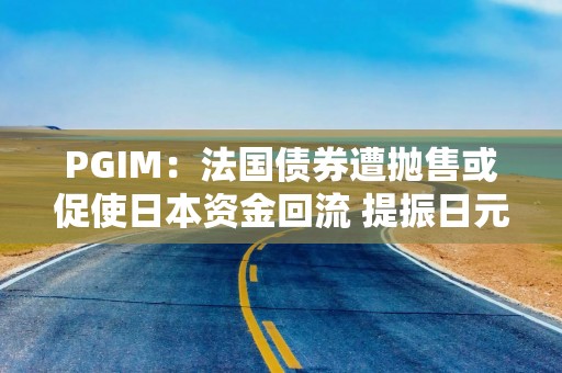 PGIM：法国债券遭抛售或促使日本资金回流 提振日元汇率