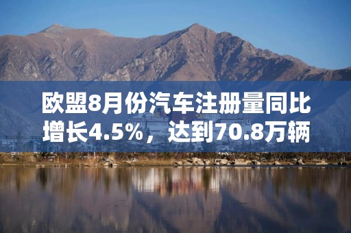 欧盟8月份汽车注册量同比增长4.5%，达到70.8万辆