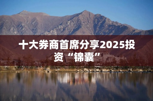 十大券商首席分享2025投资“锦囊”