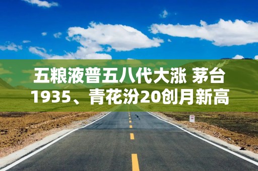 五粮液普五八代大涨 茅台1935、青花汾20创月新高 飞天茅台八连阳后小幅回调