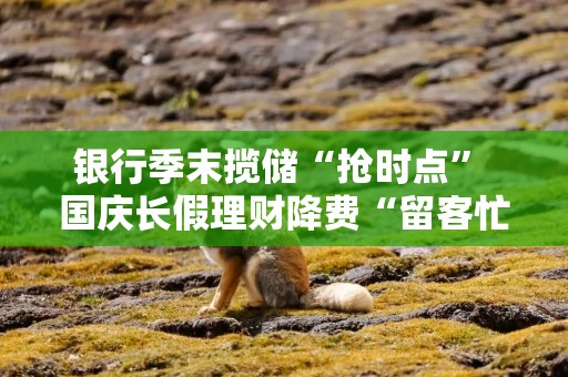 银行季末揽储“抢时点” 国庆长假理财降费“留客忙”