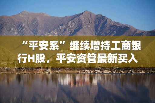 “平安系”继续增持工商银行H股，平安资管最新买入5.7亿港元，持股比例增至17.11%