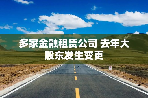 多家金融租赁公司 去年大股东发生变更