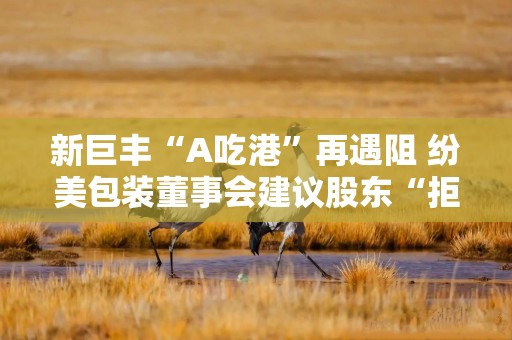 新巨丰“A吃港”再遇阻 纷美包装董事会建议股东“拒接收购要约”