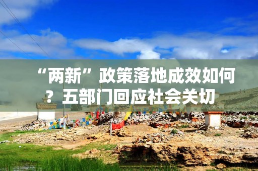 “两新”政策落地成效如何？五部门回应社会关切