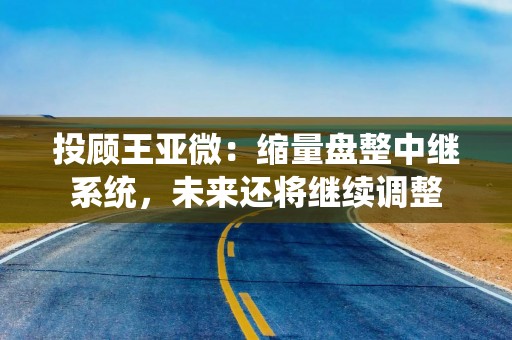 投顾王亚微：缩量盘整中继系统，未来还将继续调整