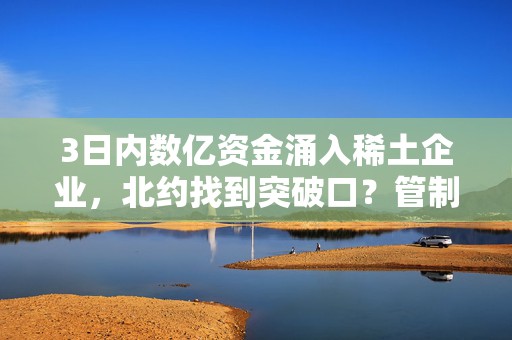 3日内数亿资金涌入稀土企业，北约找到突破口？管制令保卫战打响