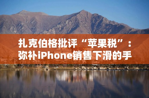 扎克伯格批评“苹果税”：弥补iPhone销售下滑的手段