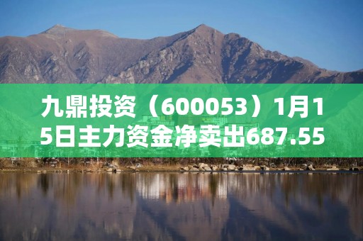 九鼎投资（600053）1月15日主力资金净卖出687.55万元