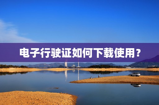 电子行驶证如何下载使用？