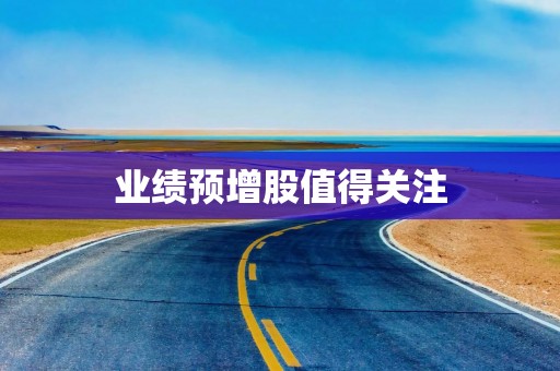 业绩预增股值得关注