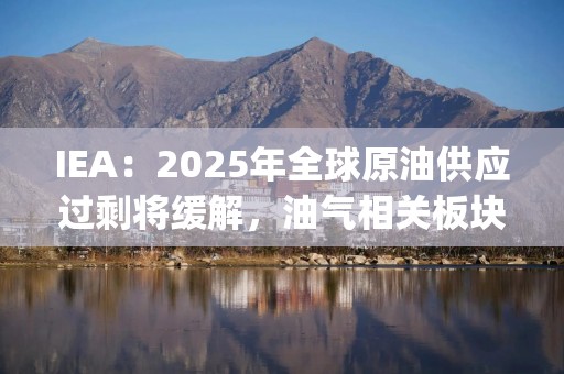 IEA：2025年全球原油供应过剩将缓解，油气相关板块走强，能源ETF(159930)、油气资源ETF(159309)早盘均一度涨近2%，盘中交投活跃